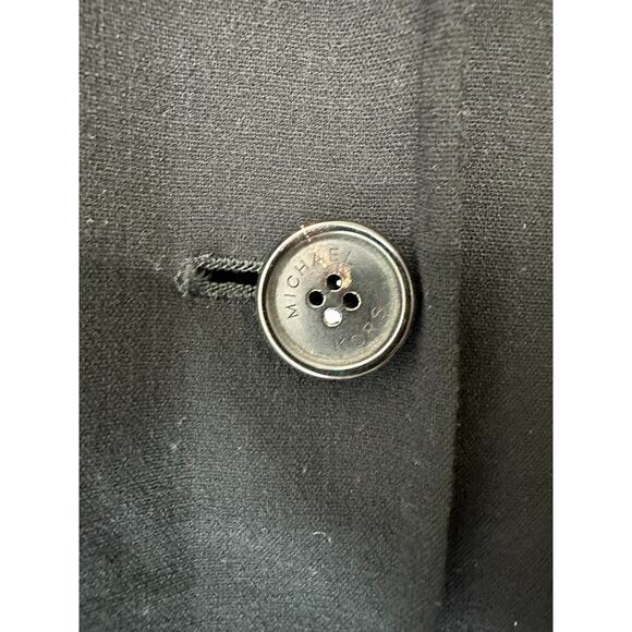 Michael Kors Black Business Career Office Work Wool Blend Blazer Size 14 - Picture 5 of 13